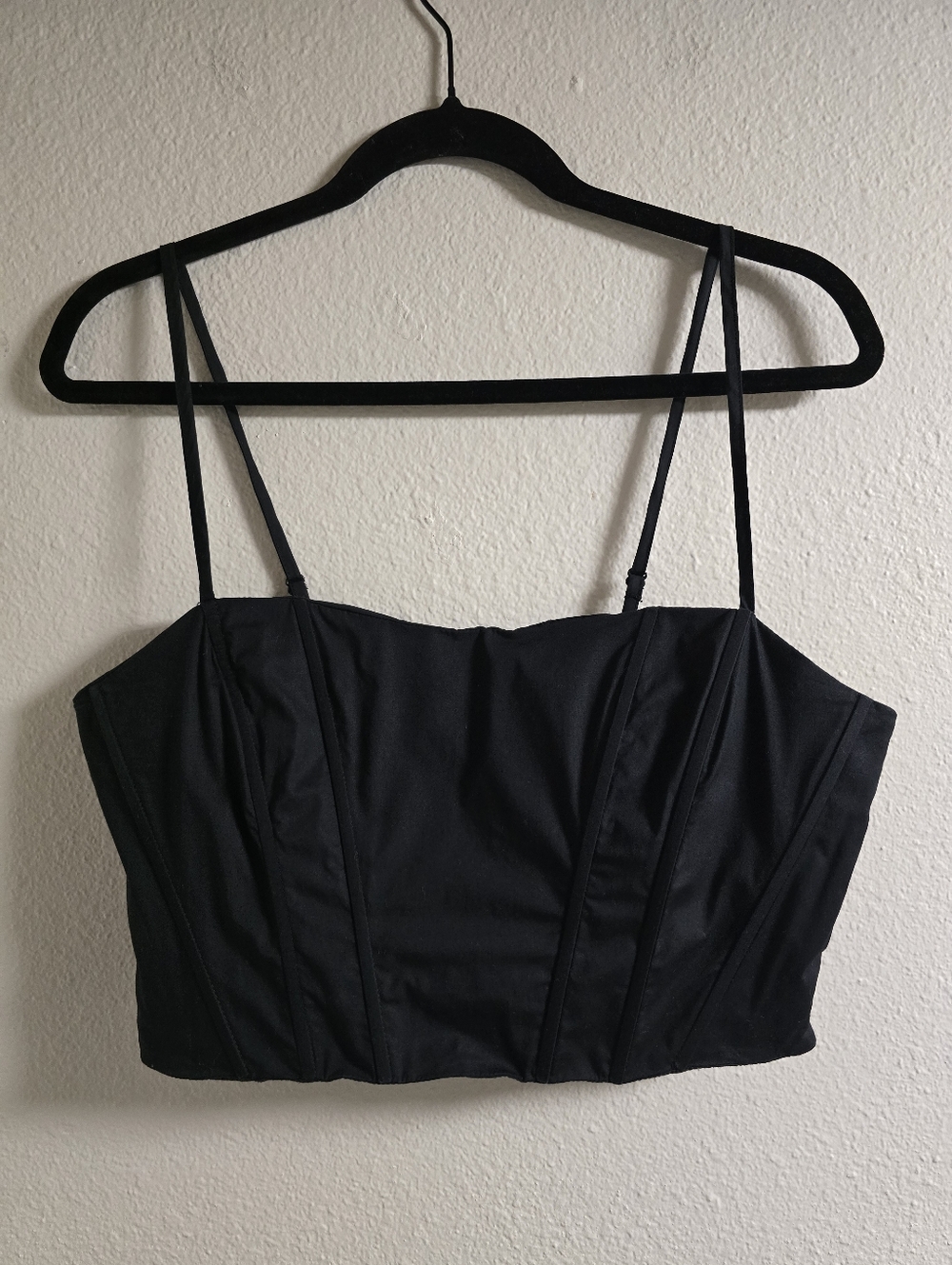 Jason Wu Black Corset Crop Top